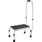 VEVOR Step Stool 1-Step 330lbs Capacity, 3 Adjustable Height with Handle Steel S